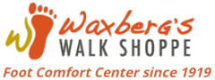 waxberg's walk shoppe logo - foot comfort center since 1919