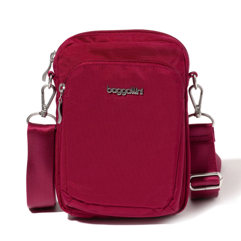 Baggallini Modern Everywhere Explorer Crossbody - Beet Red - Waxberg's ...